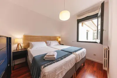Cama o camas de una habitación en Bravissimo Cort Reial Palau, Duplex penthouse