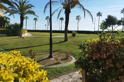 Jardín al aire libre en Marítim II Primera línea de mar en St Antoni de Calonge