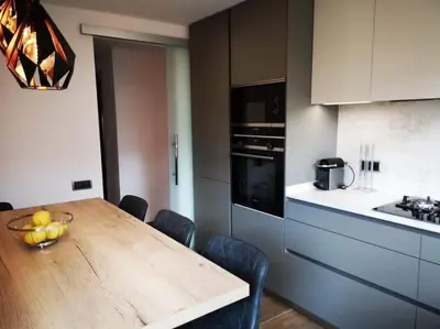 Una cocina o zona de cocina en Marítim II Primera línea de mar en St Antoni de Calonge