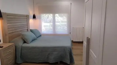 Cama o camas de una habitación en Marítim II Primera línea de mar en St Antoni de Calonge
