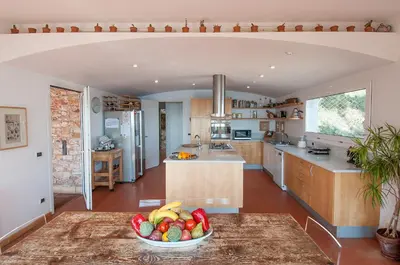 Una cocina o zona de cocina en Sa Tuna Villa CEMA