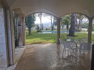 Jardín al aire libre en Villa de lujo con piscina, jardín y vistas al mar, a 100m de la playa en S'Agaró - ES-209-27