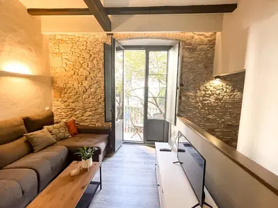 Zona de estar de Old Town duplex with character
