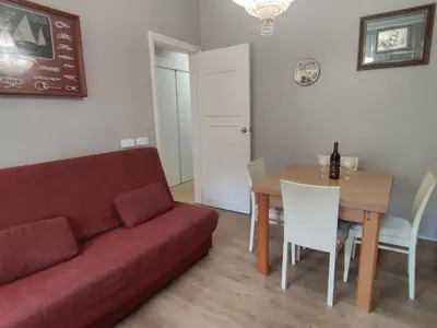 Zona de estar de Apartamento con terraza a metros de la playa y zona comercial, ideal familiar - Costa Brava - ES-209-68