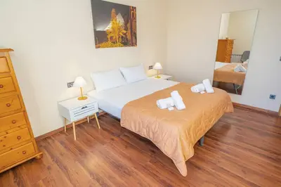 Cama o camas de una habitación en Villa Mare Nostrum,12 personen, panoramisch zeezicht