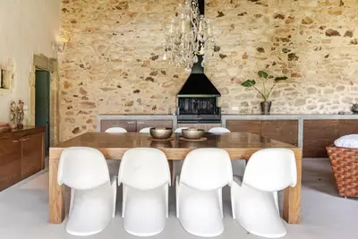 Zona de estar de Casa Rufina, Exclusive & Charming Stone House in Costa Brava