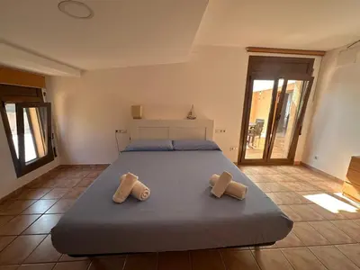 Cama o camas de una habitación en Villa Antic Plankton - Masos de Pals - Free Parking, Beach, Wifi, Holidays