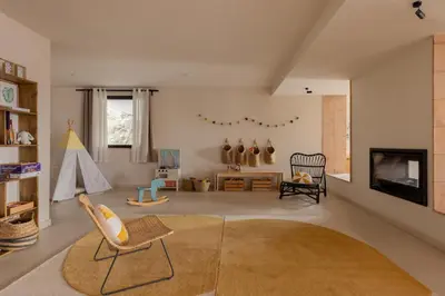 Zona de estar de CAN BUFÍ, Espectacular casa con piscina interior