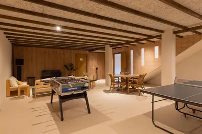 Zona de estar de CAN BUFÍ, Espectacular casa con piscina interior