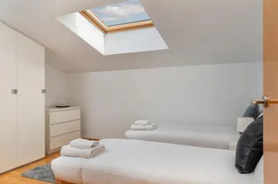 Cama o camas de una habitación en Flateli Cort Reial 7