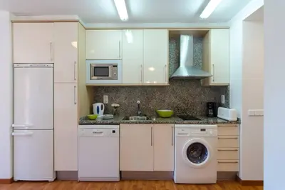 Una cocina o zona de cocina en Apto. Corona 5 huéspedes