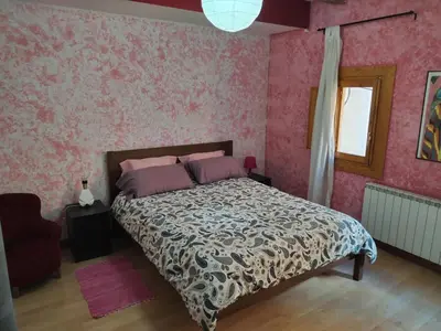 Cama o camas de una habitación en Can Penjarella II