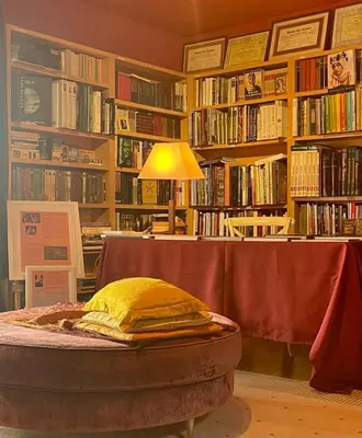 Biblioteca en el apartamento