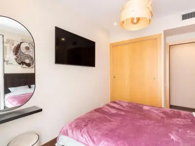 Cama o camas de una habitación en Modern Apartment in Lloret - 200 Steps from the Sea!