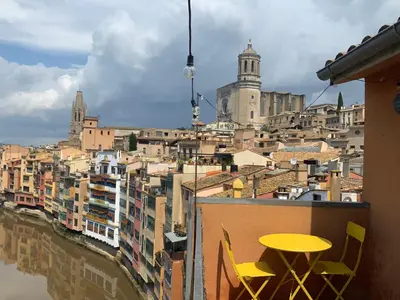 Vista general de Girona o vista desde el apartamento