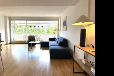 Zona de estar de Lets Holidays EXCELLENT APARTMENT NEXT BEACH