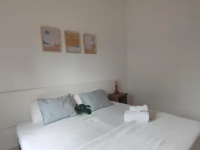 Cama o camas de una habitación en Villa mediterránea con piscina, jardín privado y 3 hab., cerca de la playa en la Costa Brava - ES-209-56