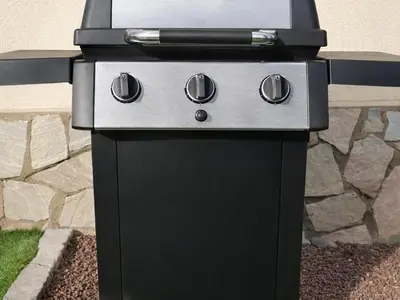 Barbacoa disponible para clientes en la casa o chalet
