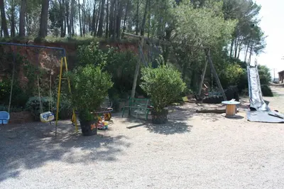 Jardín al aire libre en Mas Puig Roig