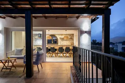 Un balcón o terraza de Villa Los Primos