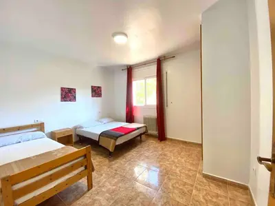 Cama o camas de una habitación en Villa with private pool and BBQ near Lloret de Mar