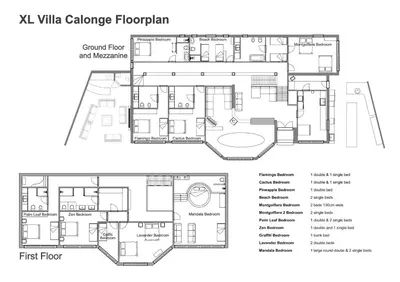 Plano de XL Villa Calonge