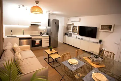 Una cocina o zona de cocina en Flateli Portal Nou