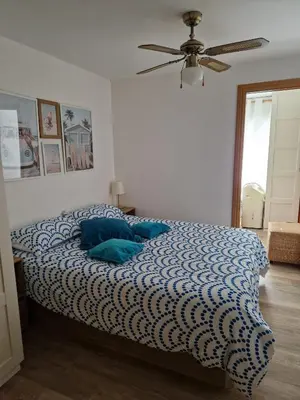 Cama o camas de una habitación en Apartamento Primera Línea de Mar