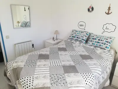 Cama o camas de una habitación en Bosmar Bosc 5-A