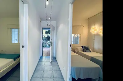 Cama o camas de una habitación en LETS HOLIDAYS Apartment with terrace near beach 2