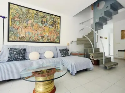 Zona de estar de Apartamento Duplex Voramar