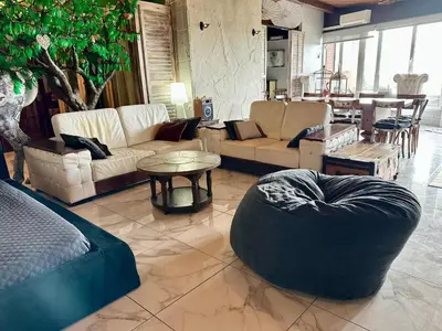 Zona de estar de Boutique home the beach