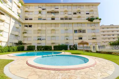 Piscina en o cerca de Precioso apto cerca de la playa
