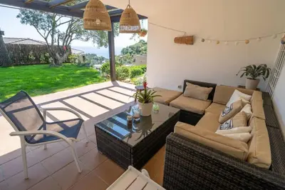 Zona de estar de Lesal Villas Rentals, Villa Mar Azul, Tossa de Mar