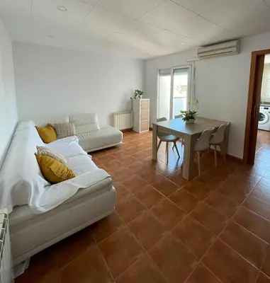 Cama o camas de una habitación en Apartamento céntrico cerca de la playa