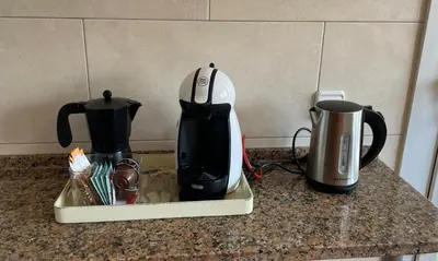 Utensilios para hacer té y café en Apartamento céntrico cerca de la playa
