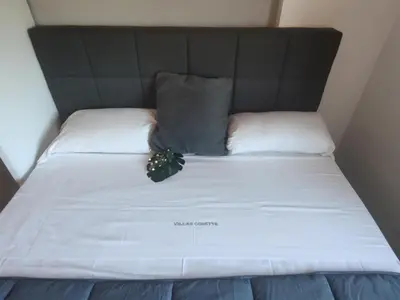Cama o camas de una habitación en Apartamento Moderno en el Centro de Platja d'Aro - Cerca de la Playa y Parking Incluido - ES-209-54