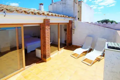 Un balcón o terraza de V&V LLORET- Villa Cal Miquel