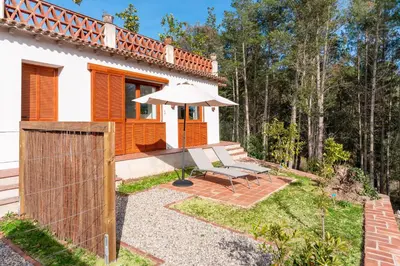 Jardín al aire libre en Gallinero - Familienfreundliches Appartment in Katalanischer Masia