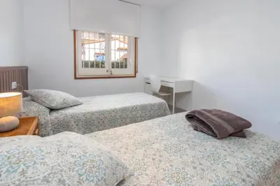 Cama o camas de una habitación en Apartamento en S agaró zona tranquila