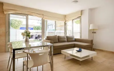 Zona de estar de Voramar – A 50 m de la Playa, Parking y A/A