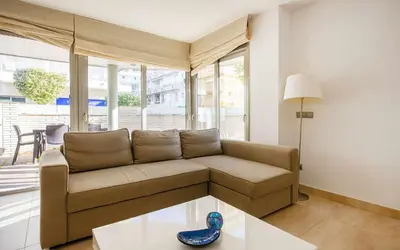 Zona de estar de Voramar – A 50 m de la Playa, Parking y A/A