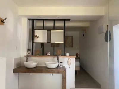 Cama o camas de una habitación en Villa con piscina privada Costa brava