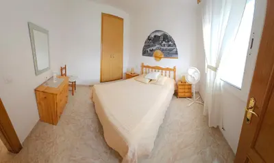 Cama o camas de una habitación en Ferienhaus, Villa in Lloret de Mar