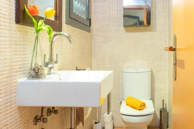 Un baño de Casa en Palafrugell con jardin, Costa Brava