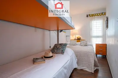 Cama o camas de una habitación en Miramar Apartament Palamós