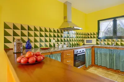 Una cocina o zona de cocina en Can Pujol - Casitas de Turismo Rural en el Baix Empordà