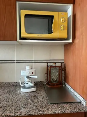 Una cocina o zona de cocina en Apartamento a primera línea de Mar