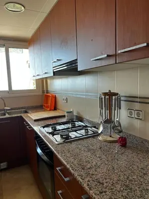 Una cocina o zona de cocina en Apartamento a primera línea de Mar