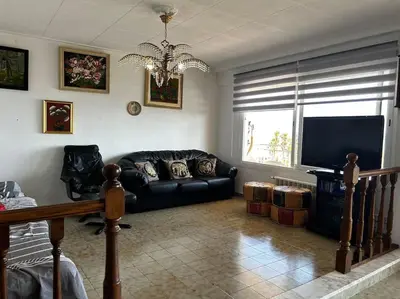 Zona de estar de Apartamento a primera línea de Mar